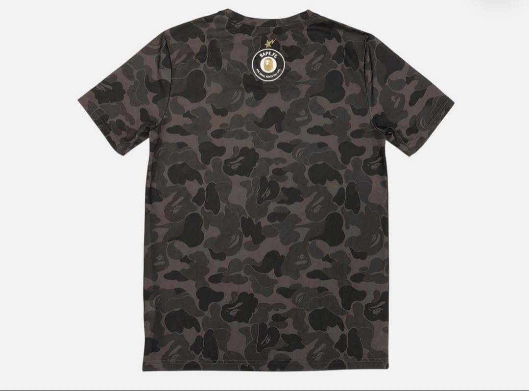 BAPE.FC PUMA blackカモフラージュシャツ