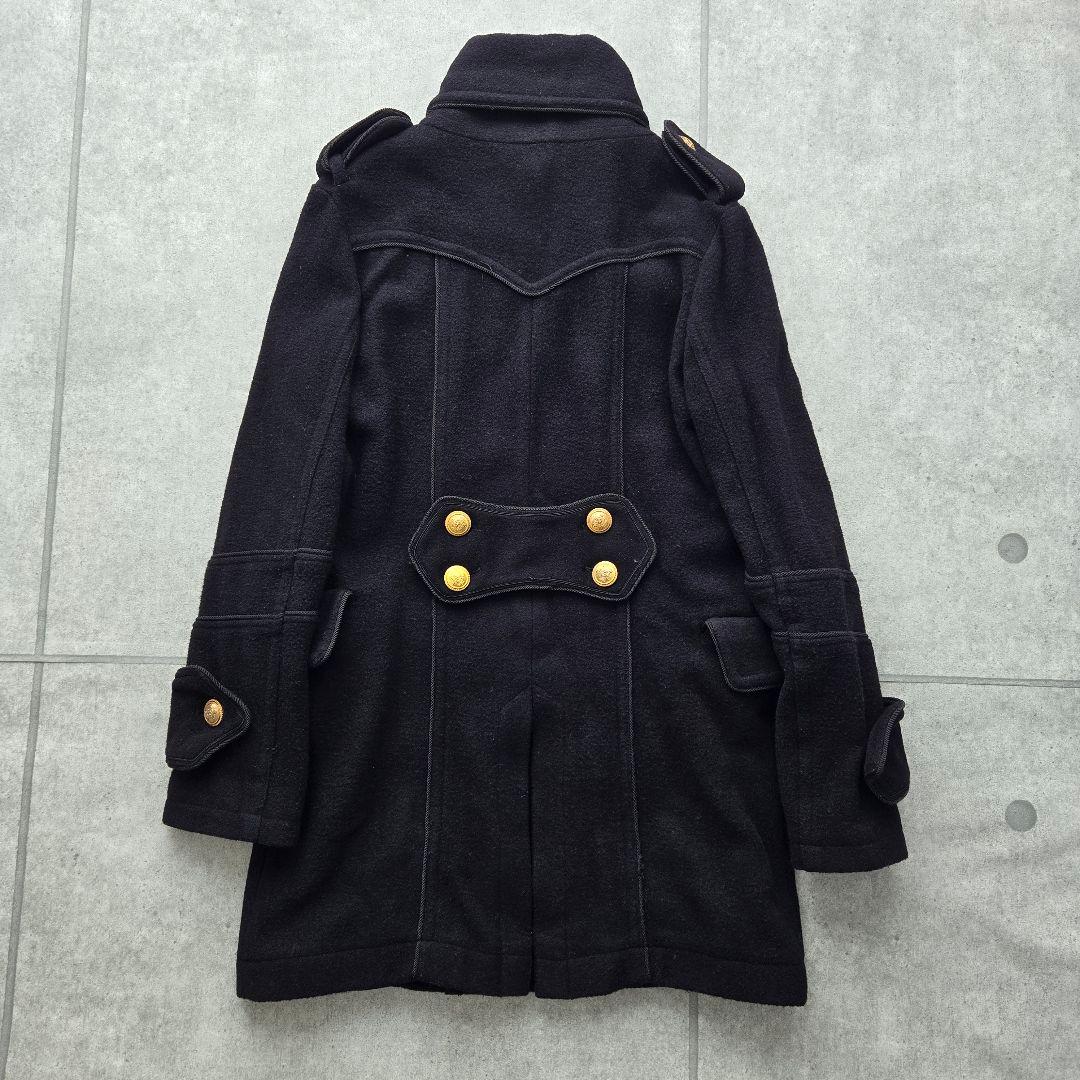 ヴィンテージ ナポレオンコート 金ボタン ブラック ウール
