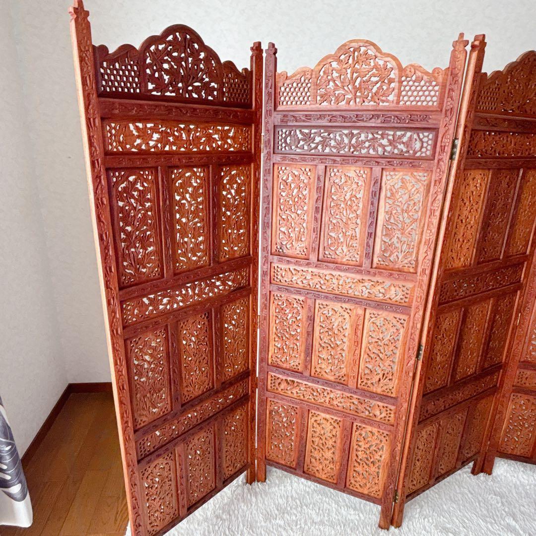 Rooster様リクエスト品】シーシャムウッド パーテーション4連 アンティーク