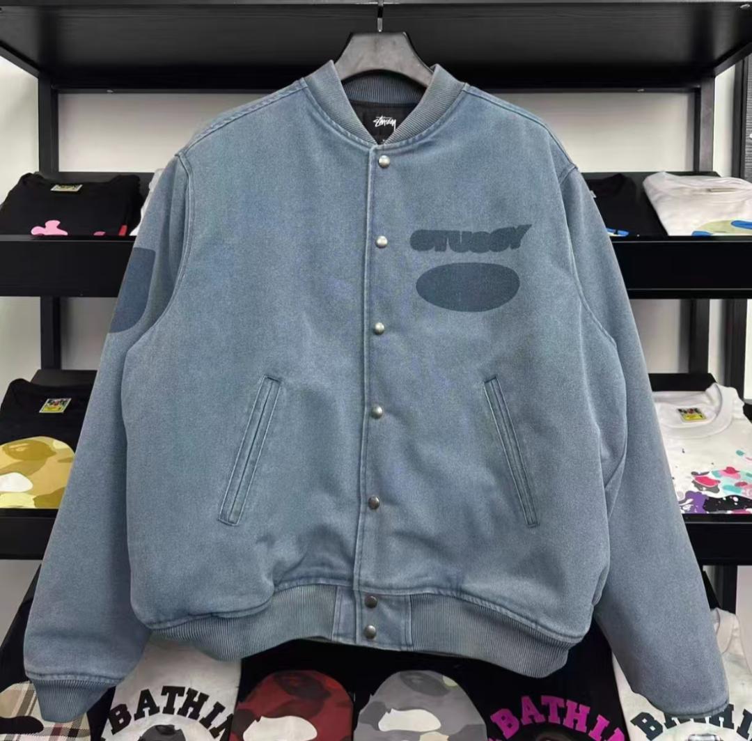 【レア】Stussy ブルー系 ジャケット XL 美品