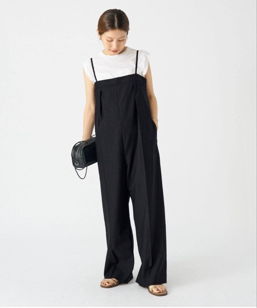 【タグ付き】IENA リネン混オールインワン 36サイズ