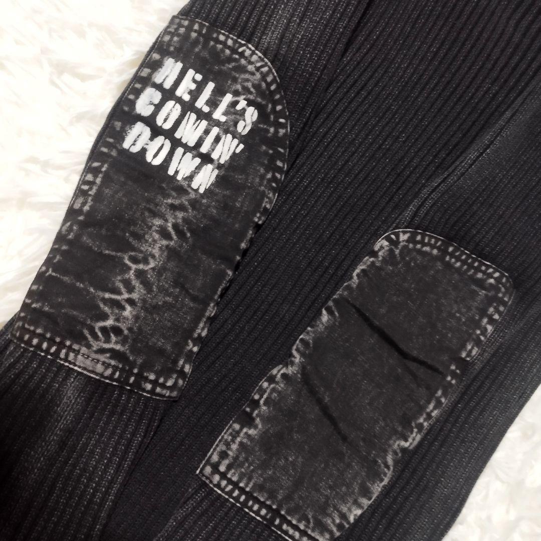 美品　ヒステリックグラマー　HG HEADコマンドリブニットロングワンピース　F