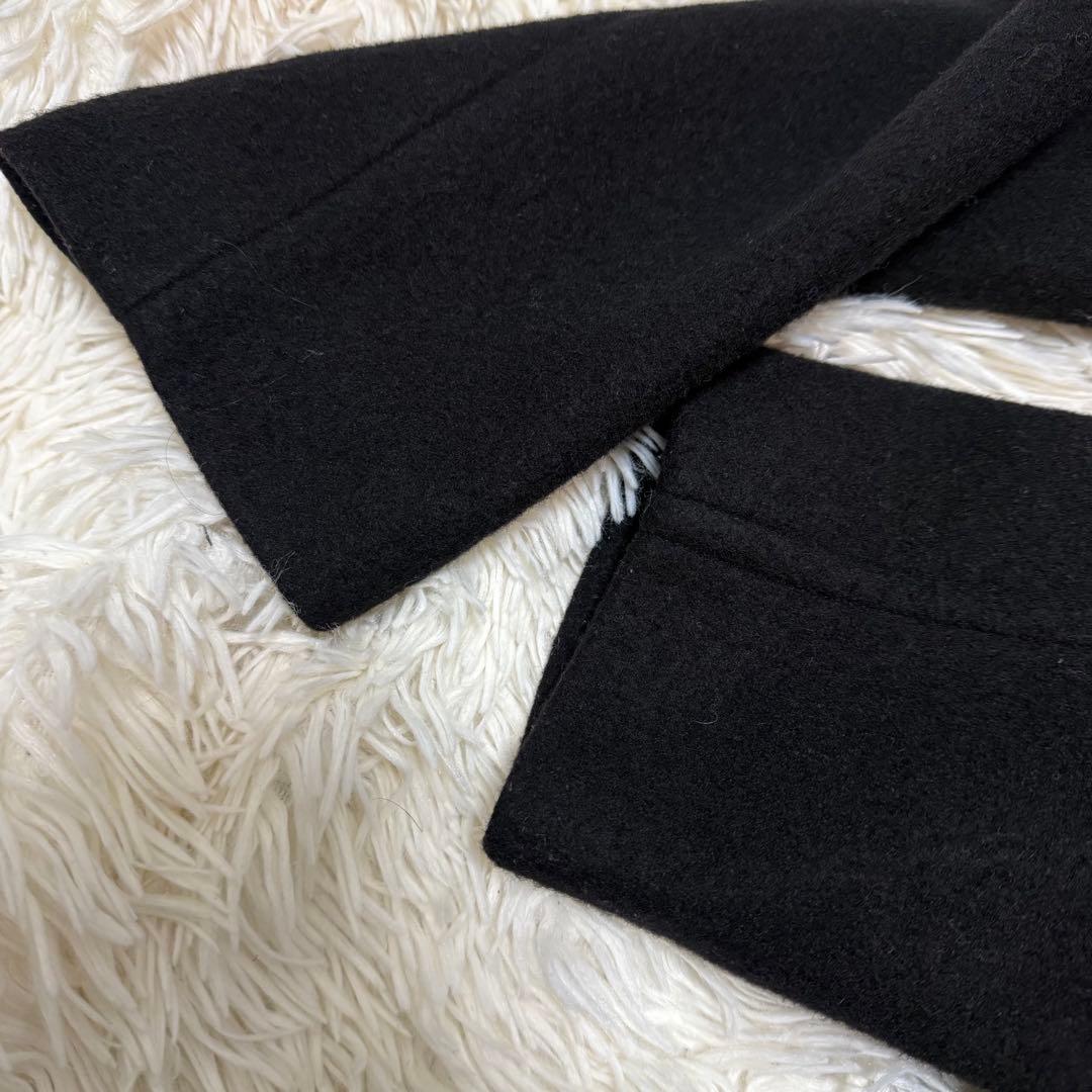 マッキントッシュロンドン　ウールコート　スタンドカラー　黒　44 大きめサイズ