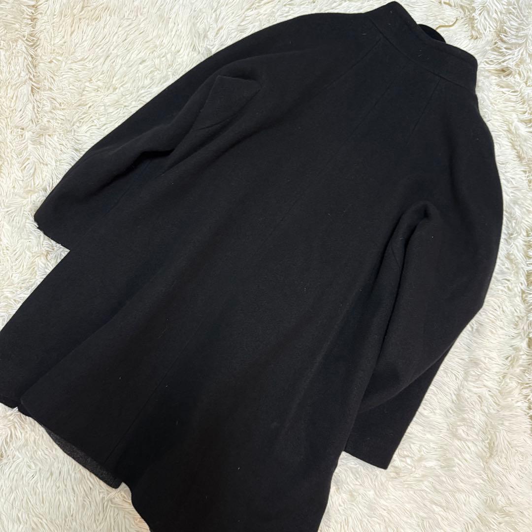 マッキントッシュロンドン　ウールコート　スタンドカラー　黒　44 大きめサイズ