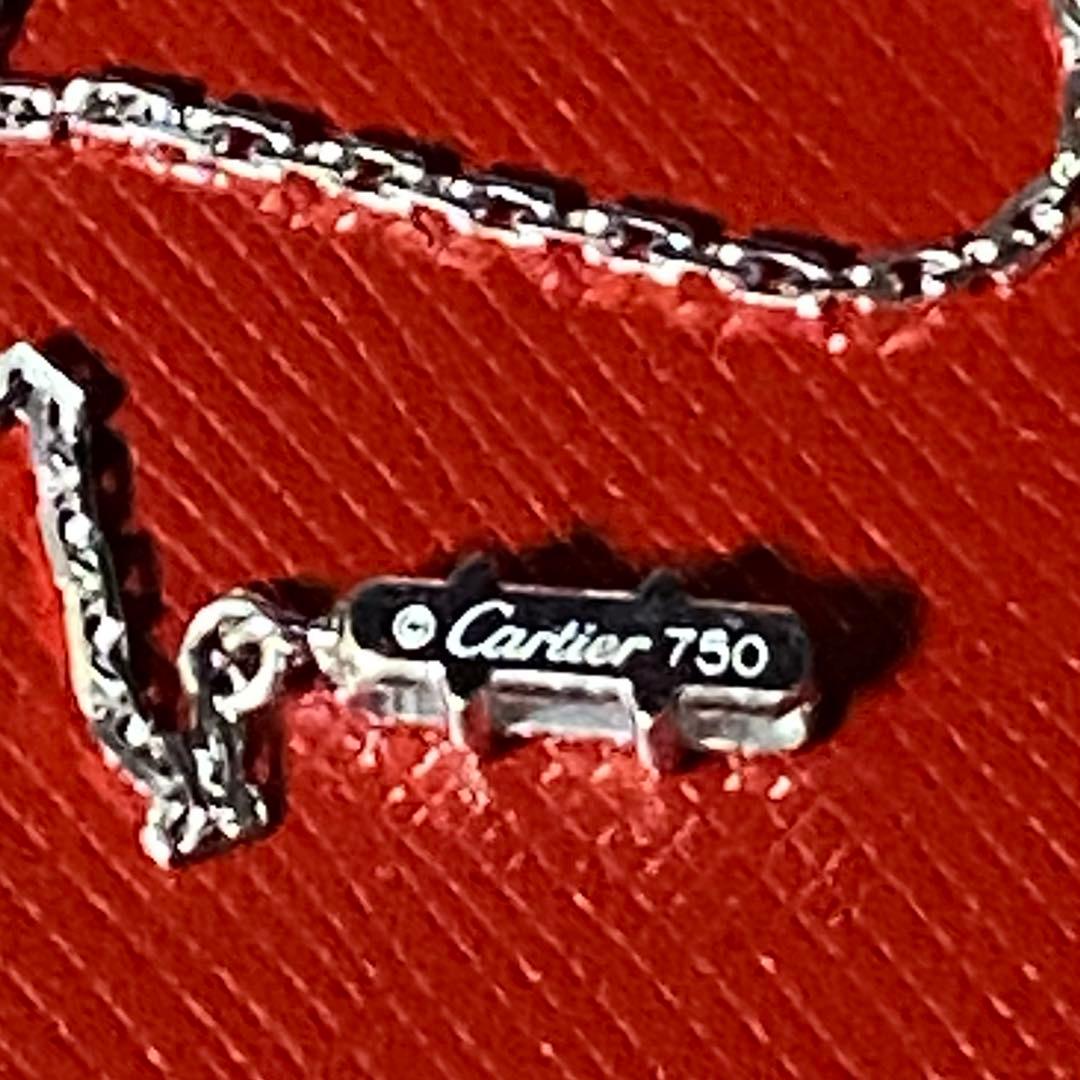 カルティエ❣️ リンク　スレーブ　ネックレス　WG750 4cm延長❣️