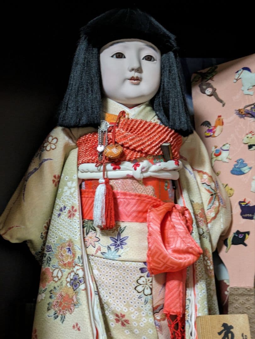 松乾斎東光作　市松人形　42センチ銀座かぶきや