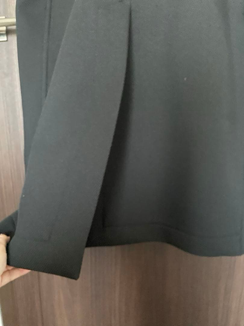 【新品未使用】エルメス　コート　黒　40 レディース