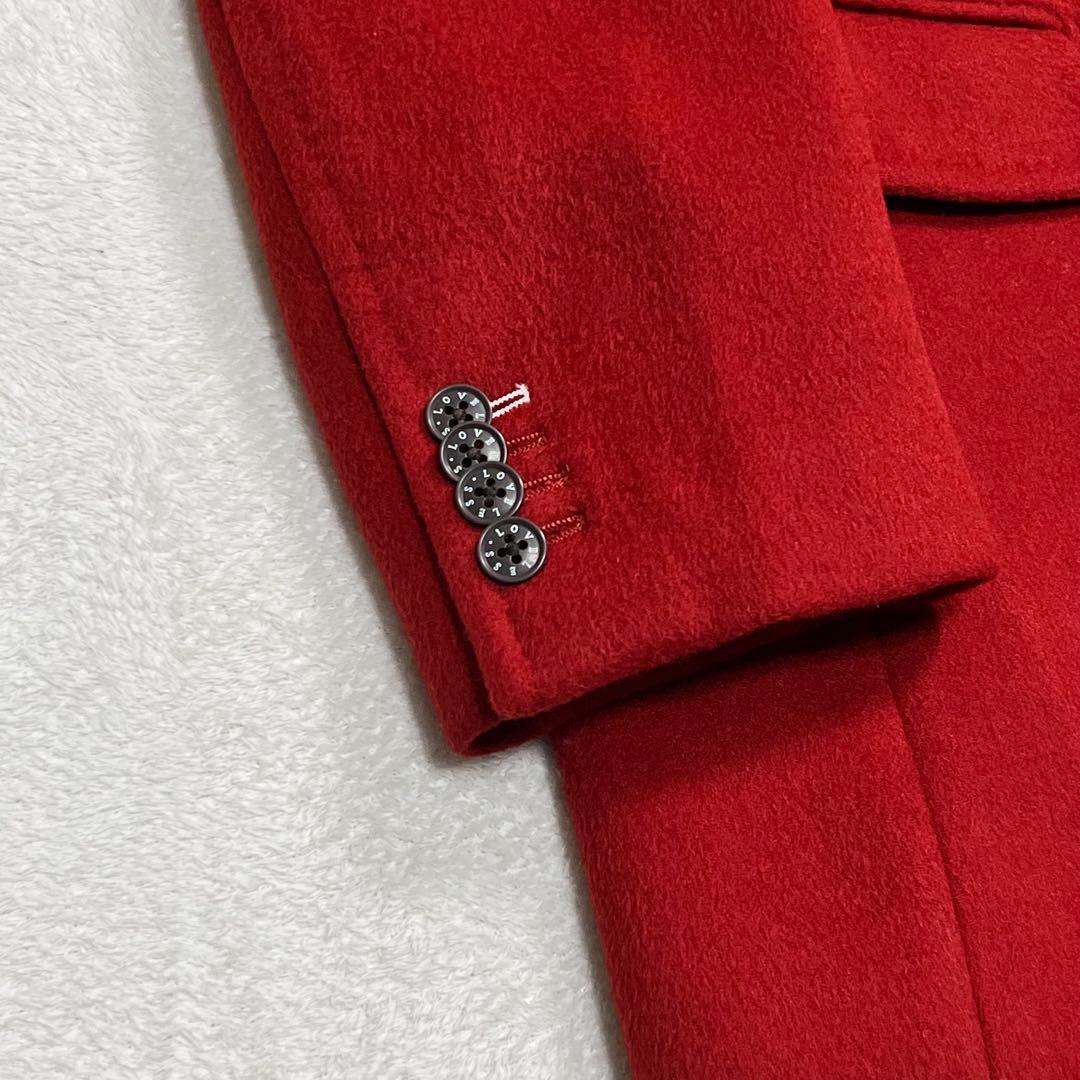 美品『LOVELESS ラブレス』チェスターコート ボルドー ウール 三陽商会