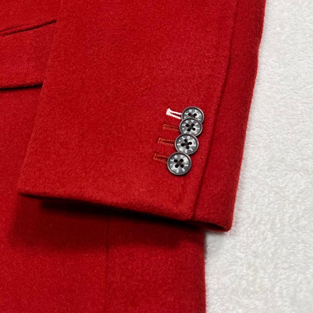 美品『LOVELESS ラブレス』チェスターコート ボルドー ウール 三陽商会