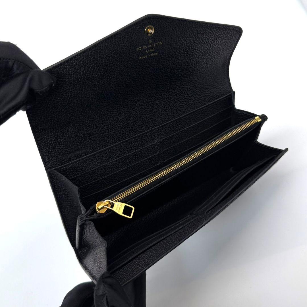 美品 ルイヴィトン モノグラムアンプラント ポルトフォイユ サラ 財布 黒