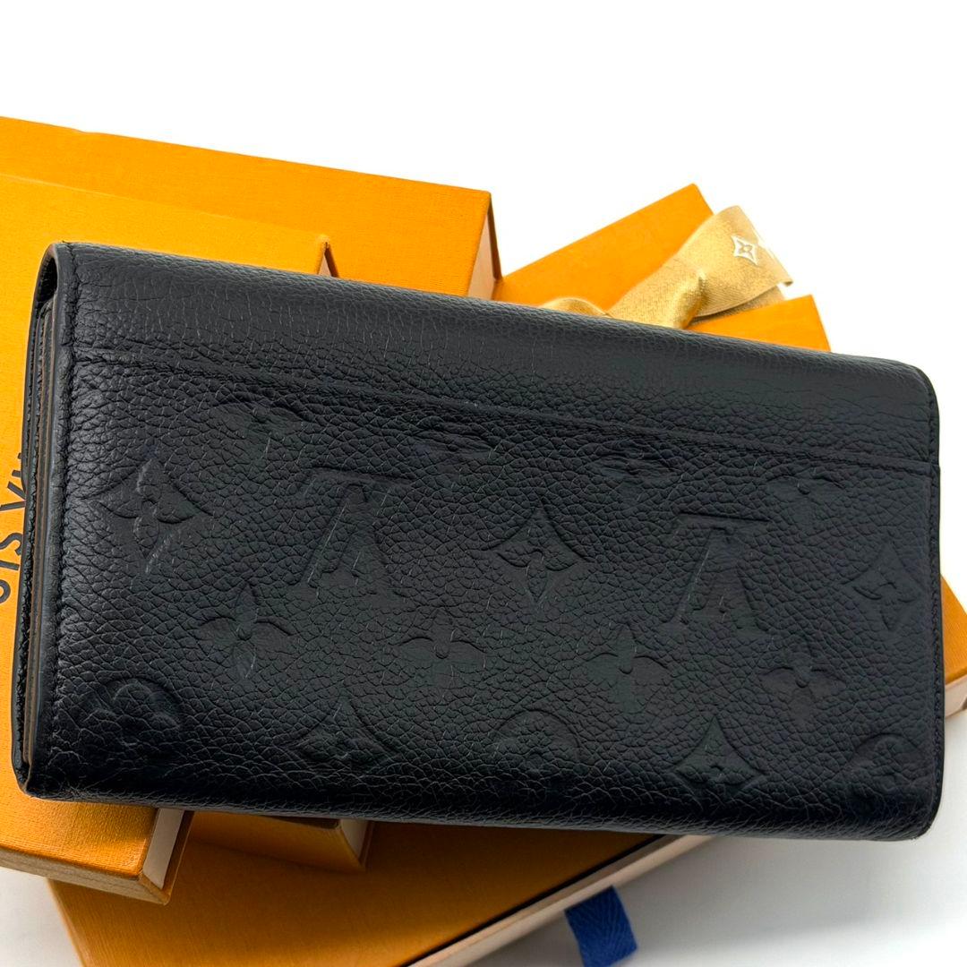 美品 ルイヴィトン モノグラムアンプラント ポルトフォイユ サラ 財布 黒