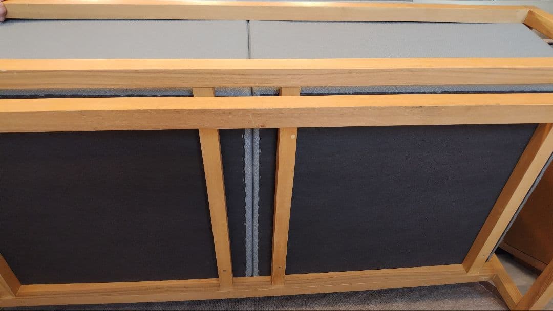 SOGO　相合家具　タモ材木枠　ローソファ　３人掛　北欧　値下☆引取価格☆