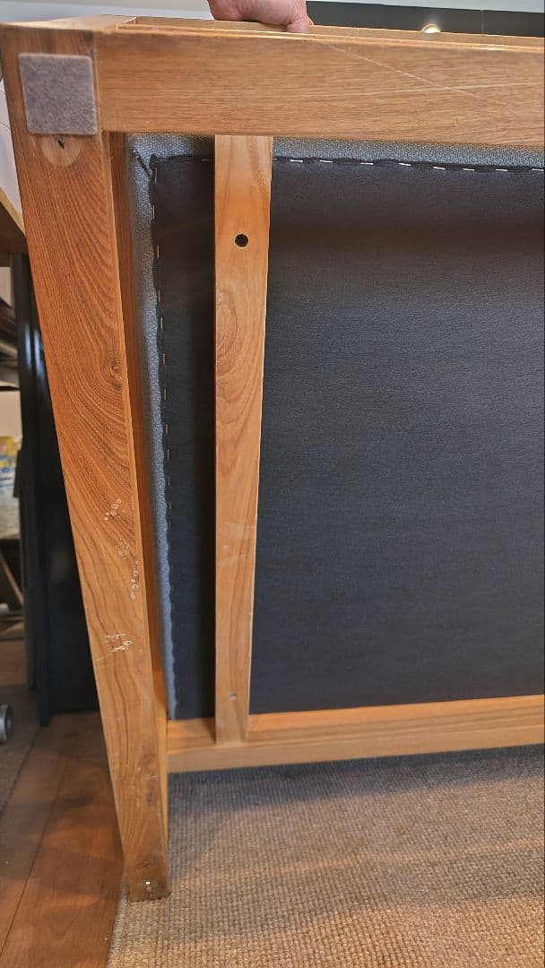 SOGO　相合家具　タモ材木枠　ローソファ　３人掛　北欧　値下☆引取価格☆