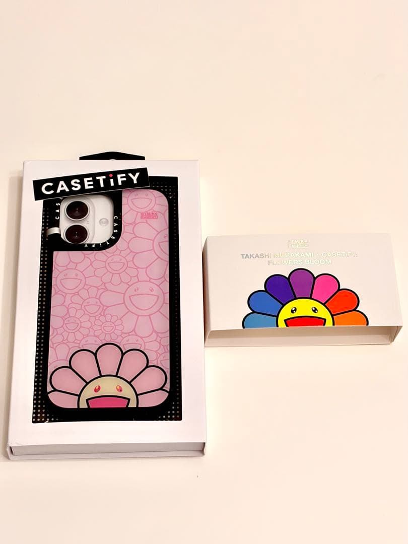 CASETiFY 村上隆コラボ iPhone17用スマホケース ピンク