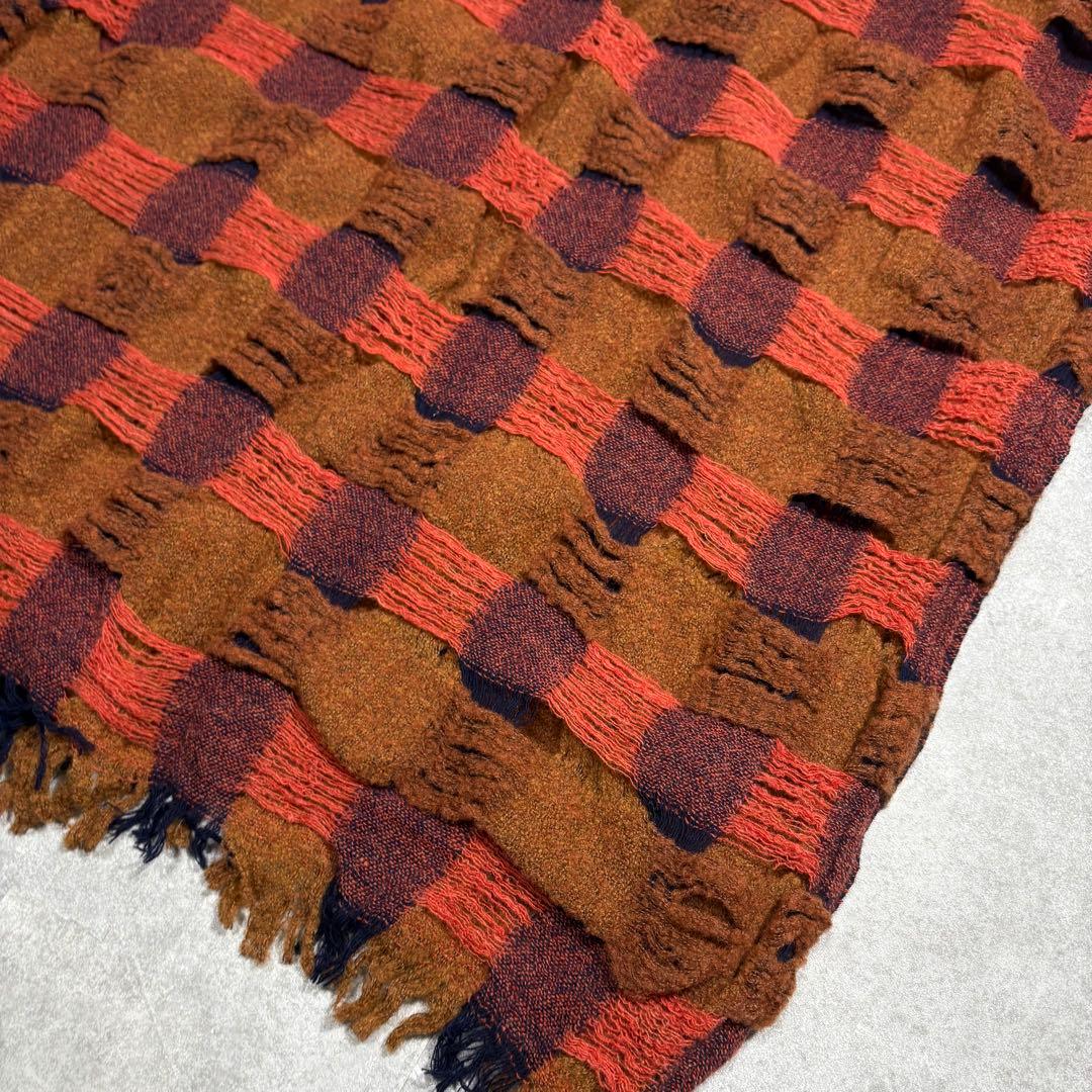 【新品】Y’s ワイズ ストール 大判 編み込み デザイナーズ ヨウジヤマモト