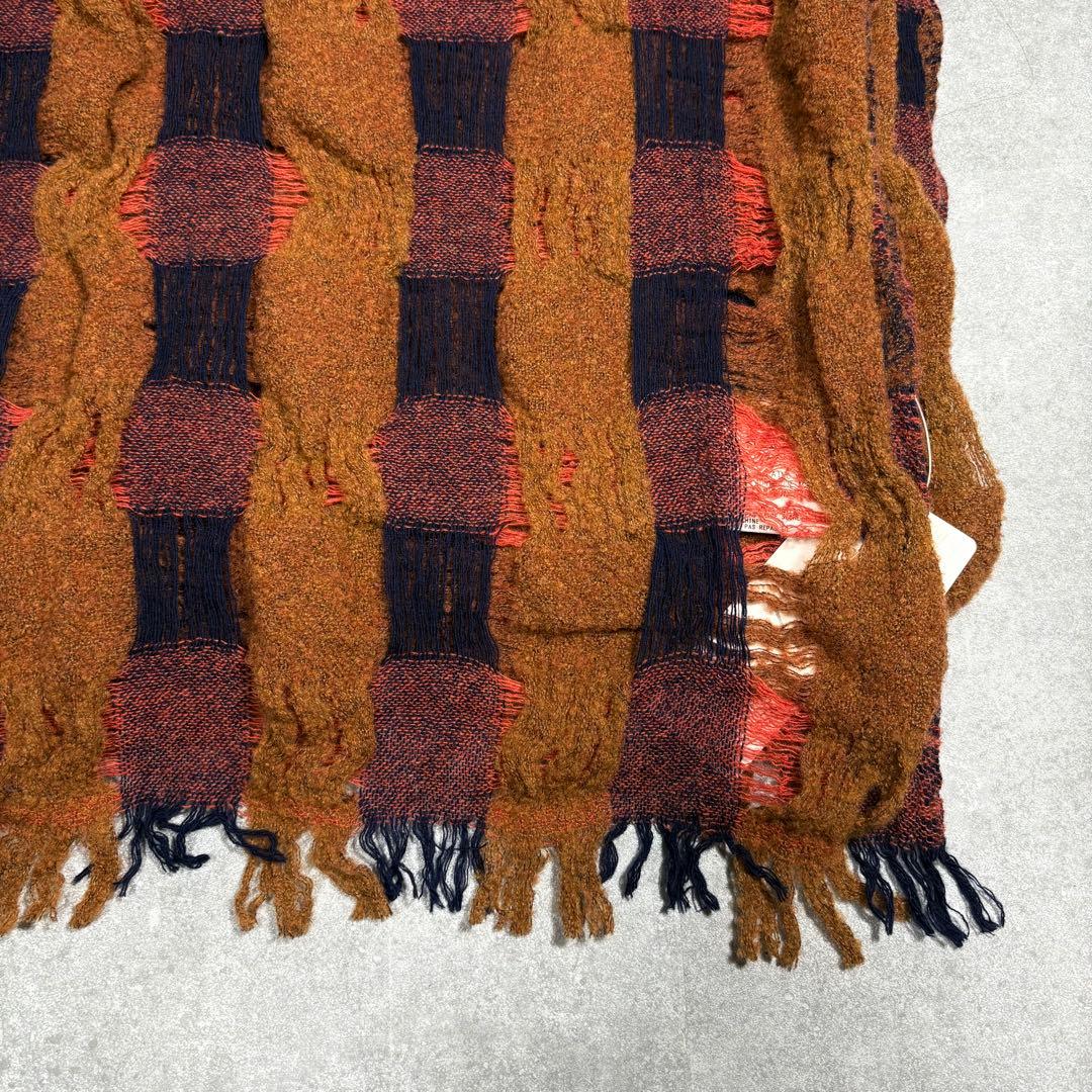 【新品】Y’s ワイズ ストール 大判 編み込み デザイナーズ ヨウジヤマモト