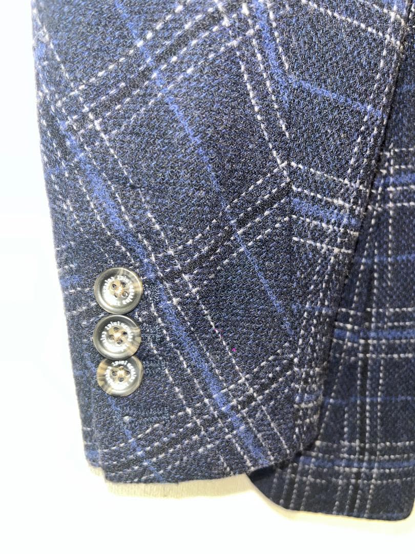 1PIU1UGUALE3 チェック柄 セットアップ（ジャケット＋ジョガーパンツ）