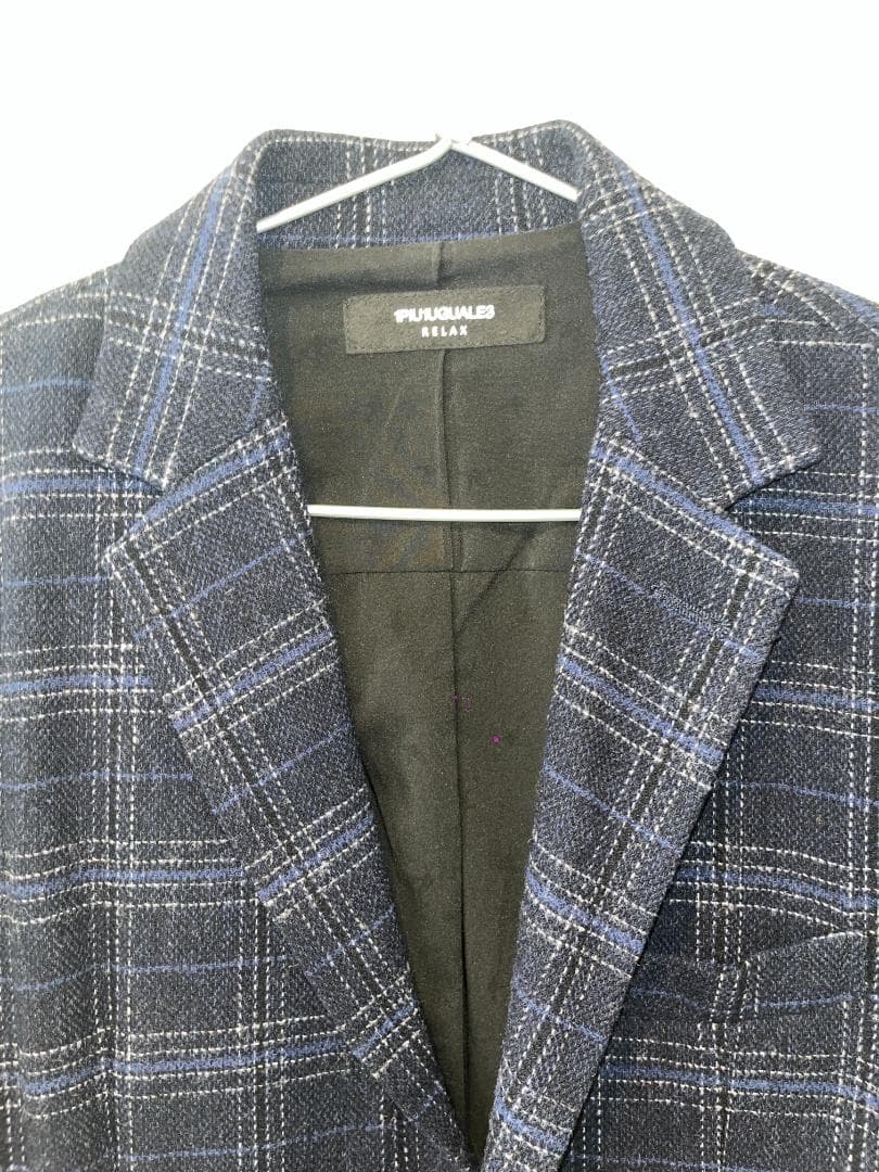 1PIU1UGUALE3 チェック柄 セットアップ（ジャケット＋ジョガーパンツ）