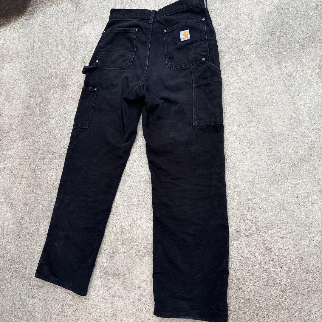 USA製カーハート ダブルニー ペインターパンツ 黒 B01