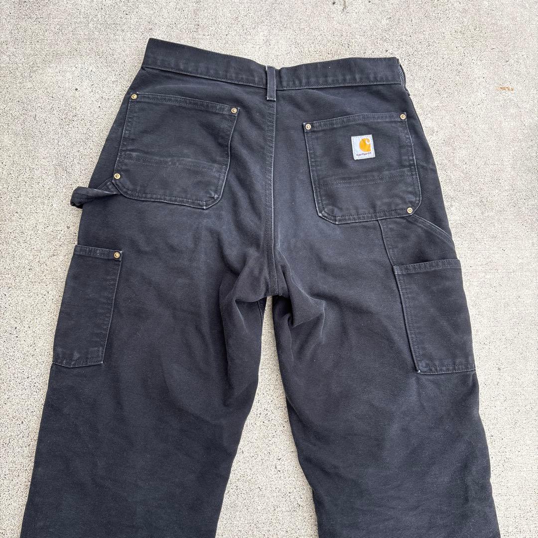USA製カーハート ダブルニー ペインターパンツ 黒 B01
