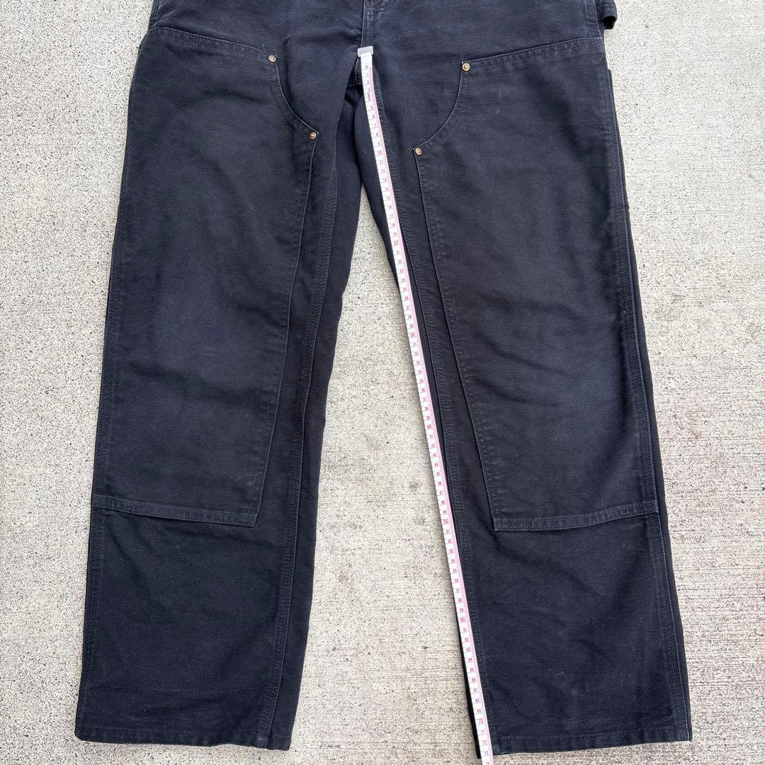 USA製カーハート ダブルニー ペインターパンツ 黒 B01