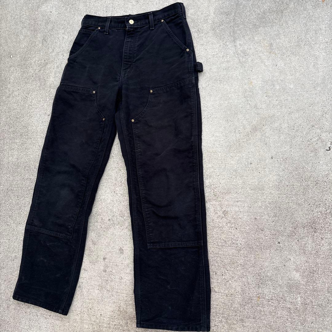 USA製カーハート ダブルニー ペインターパンツ 黒 B01