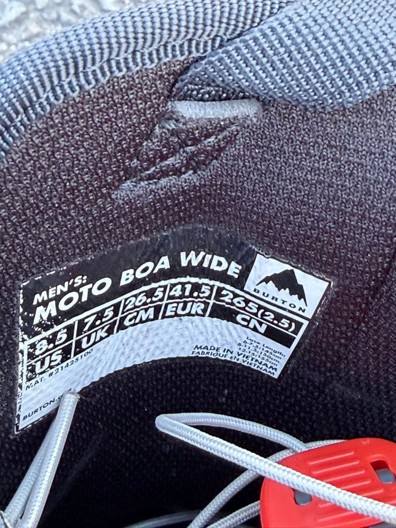 BURTON スノーボードブーツ ブラック ダイヤル式　バートン 26.5cm