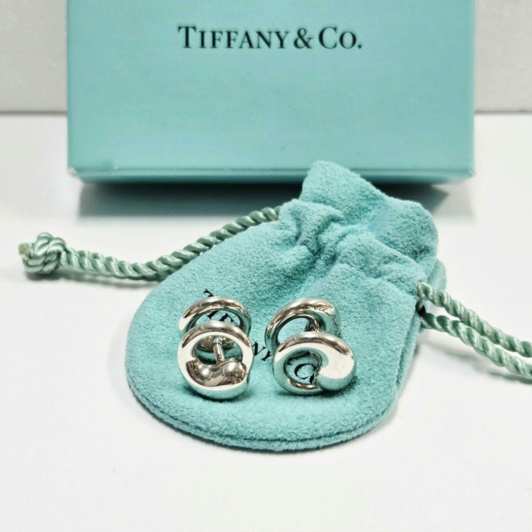 【美品】ティファニー　TIFFANY&CO.　エターナルサークル　カフス　SV