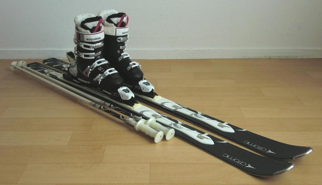 ■■送料無料■ATOMIC■女性用スキーセット■板159■メンテ付■■