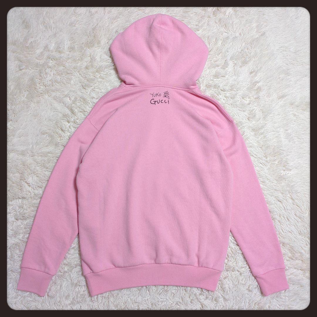 【激レア・美品】GUCCI☆パーカー ヒグチユウココラボ ビジュー ピンク