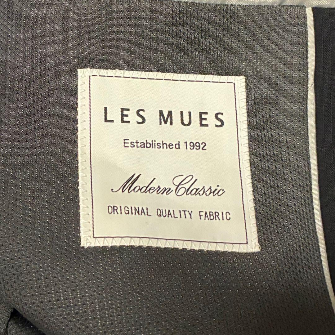 美品　現行タグ　LES MUES 洗える　スリーピース　ブラック　ストライプ　L