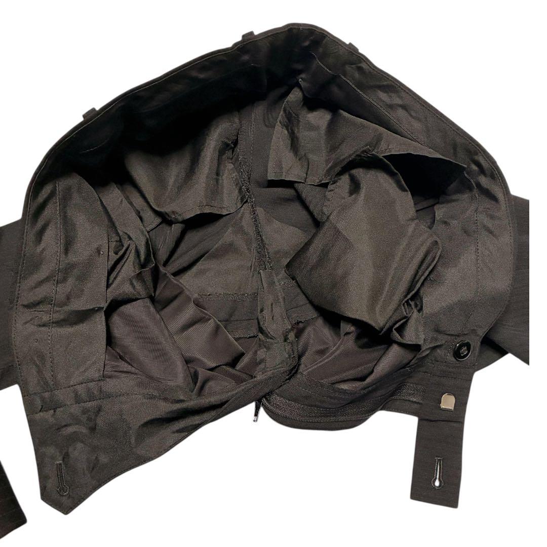 美品　現行タグ　LES MUES 洗える　スリーピース　ブラック　ストライプ　L