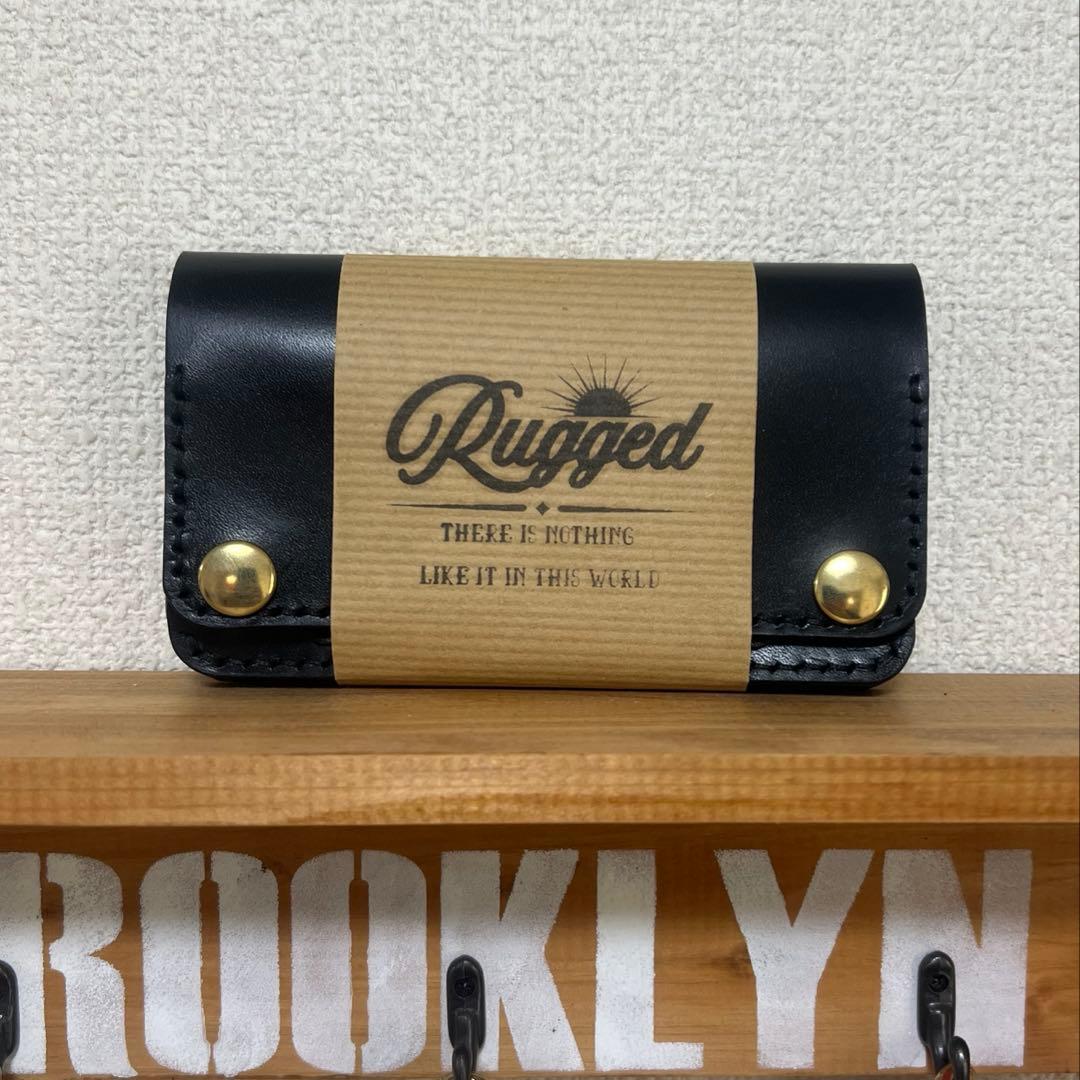 ミドルトラッカーウォレット　北米産ステアハイド