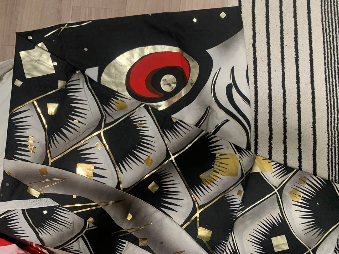 鯉のぼり　金吹雪鯉　5mセット　使用品　こいのぼり