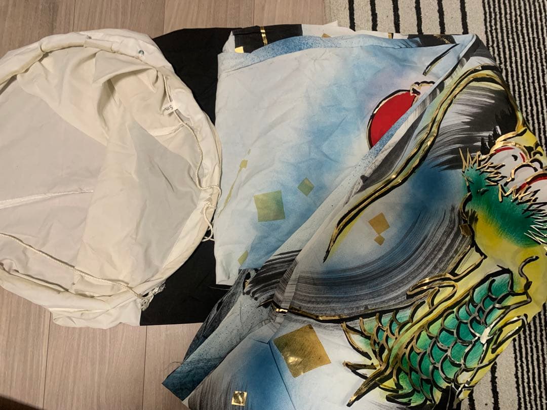 鯉のぼり　金吹雪鯉　5mセット　使用品　こいのぼり