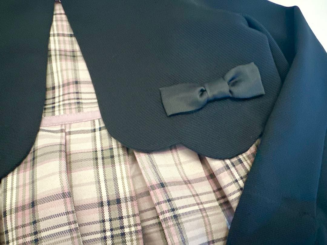 【美品】any FAM チェック柄ドレスとジャケット 120