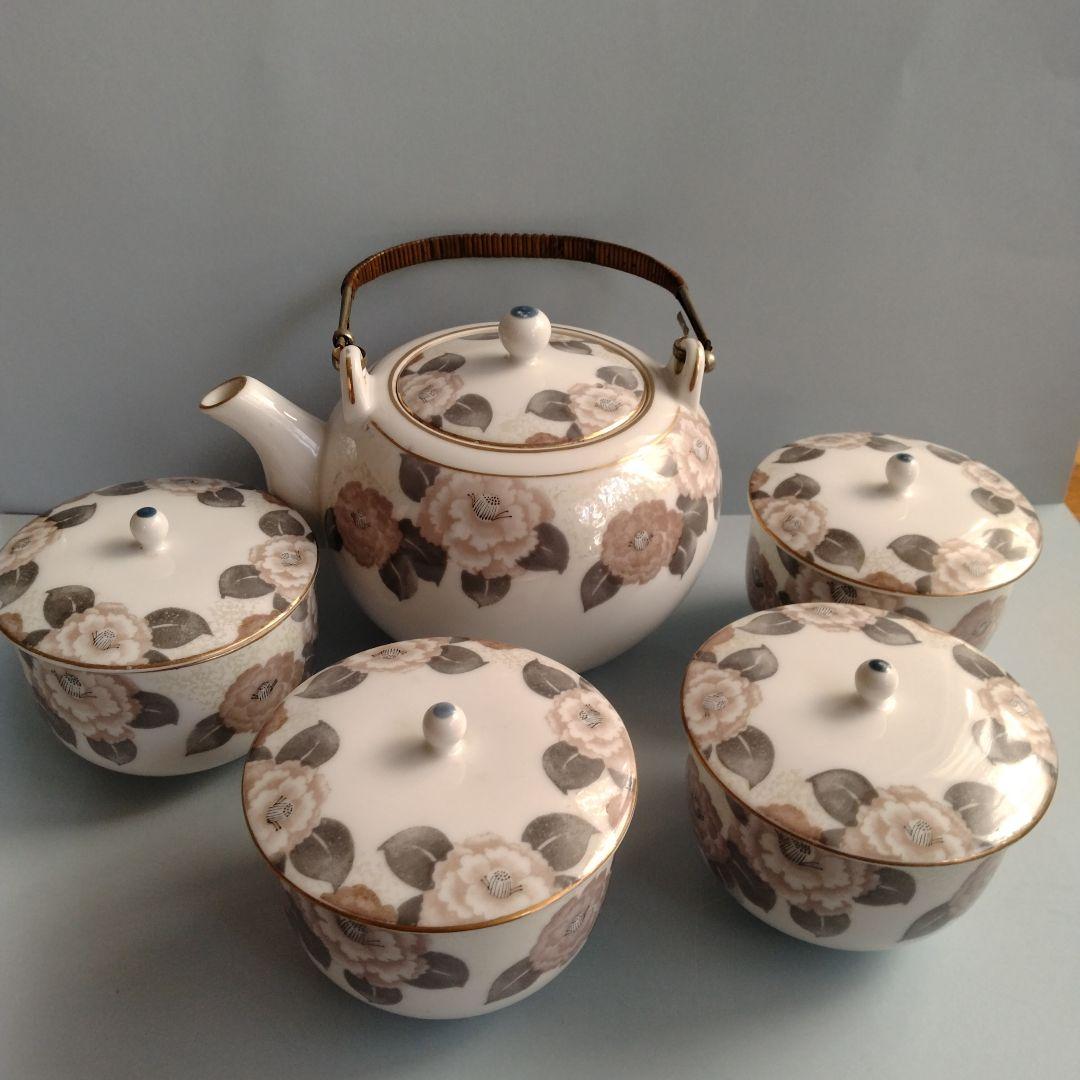 大正時代の東洋陶器！急須と蓋付き湯呑4客セット！