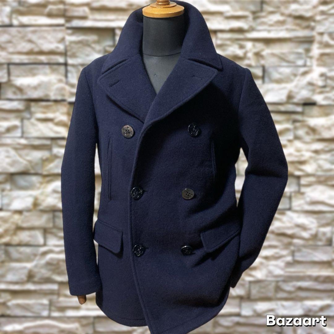 超美品 ブルックスブラザーズ Pコート ウール ビジネスコート