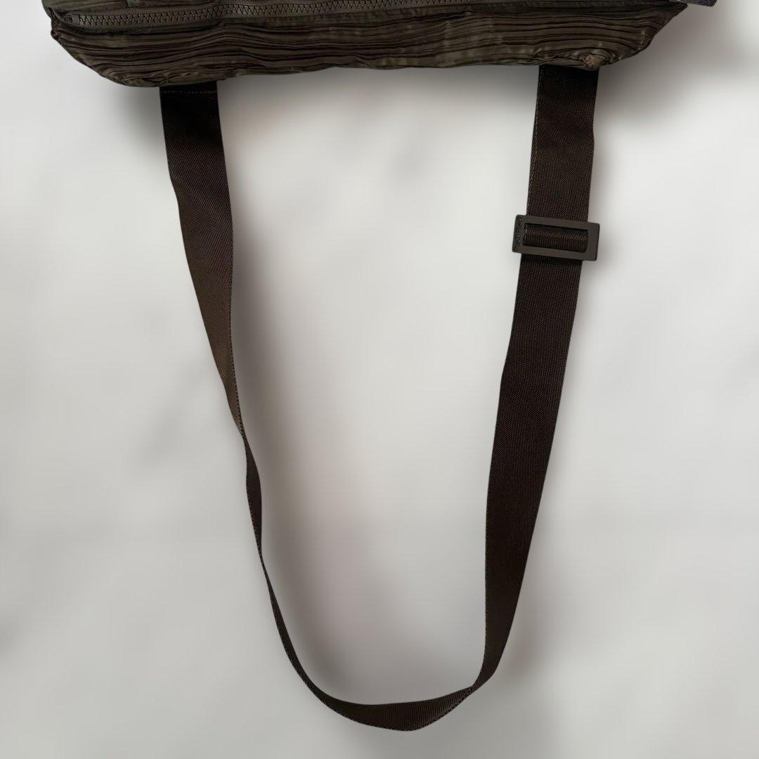 PLEATS PLEASE プリーツプリーズ ショルダーバッグ カーキブラウン