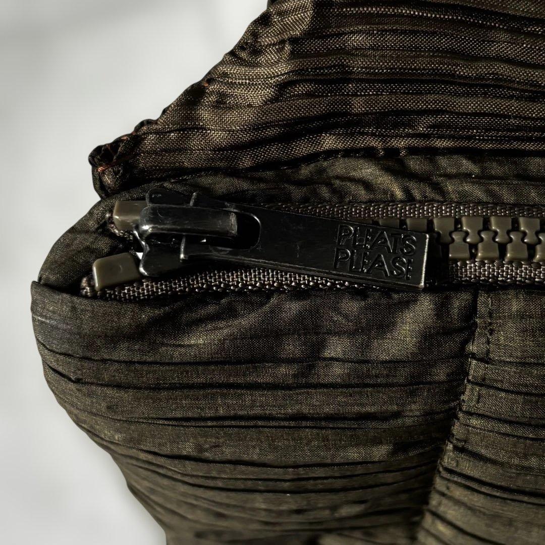 PLEATS PLEASE プリーツプリーズ ショルダーバッグ カーキブラウン