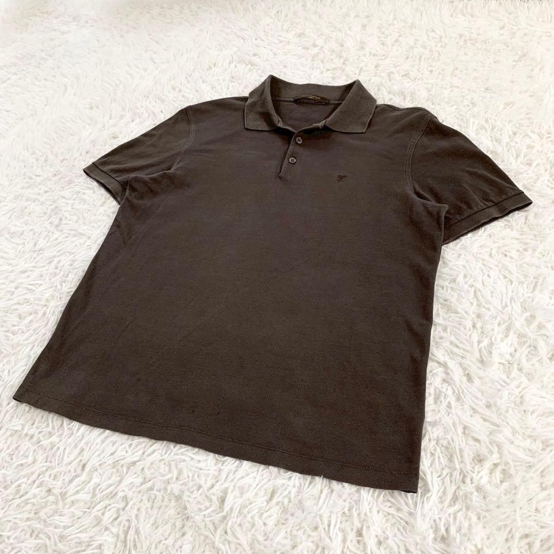 LOUIS VUITTON　ルイヴィトン　LVロゴ刺繍　ワンポイント　ポロシャツ