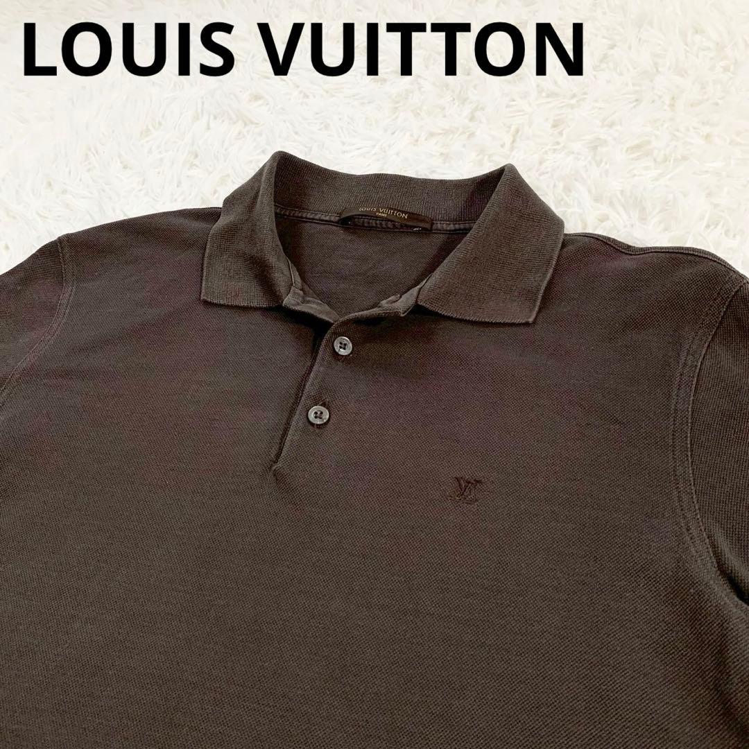 LOUIS VUITTON　ルイヴィトン　LVロゴ刺繍　ワンポイント　ポロシャツ