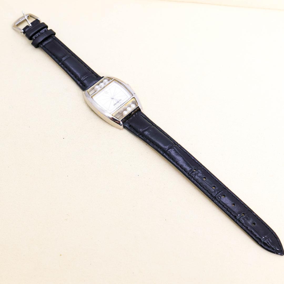 稼働 MIKIMOTO 腕時計 パール レディース トノー型 レディース2870