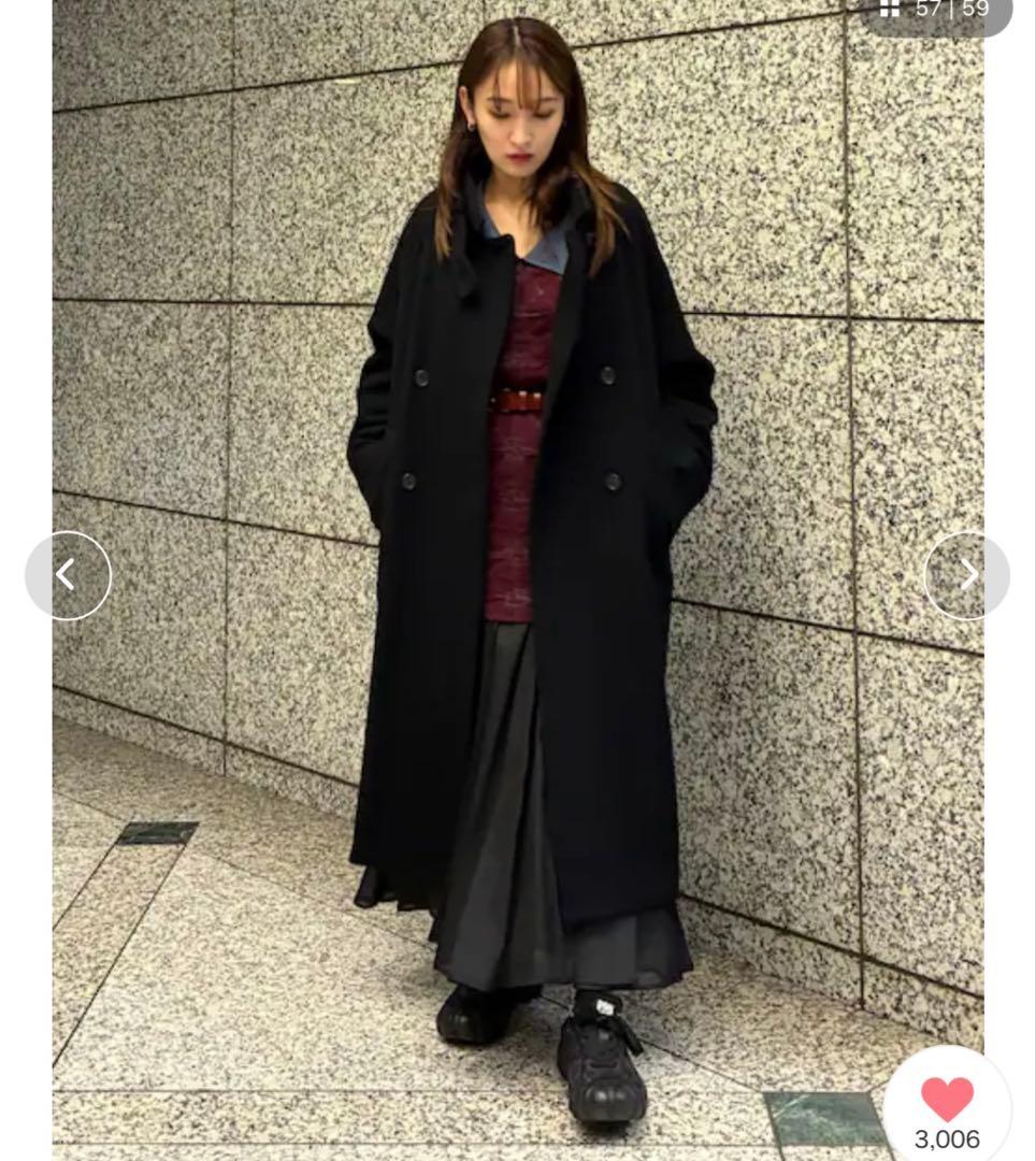 スタンドカラー ダブル コート　レイビームス