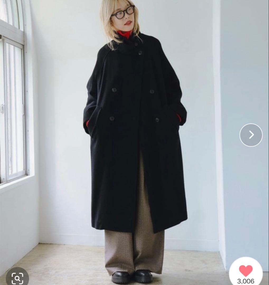 スタンドカラー ダブル コート　レイビームス