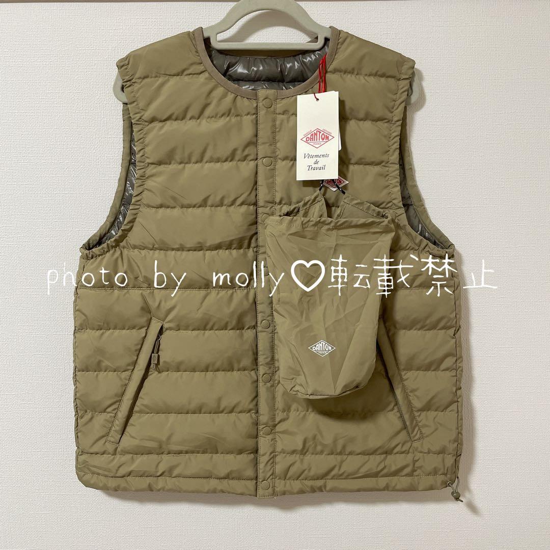 ダントン　インナーダウンクルーネックベスト