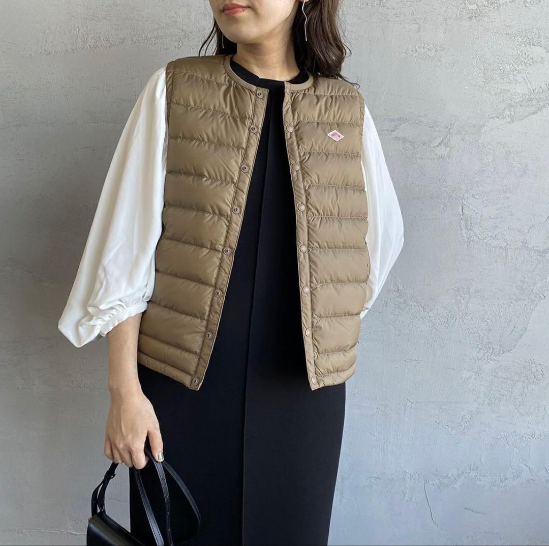 ダントン　インナーダウンクルーネックベスト