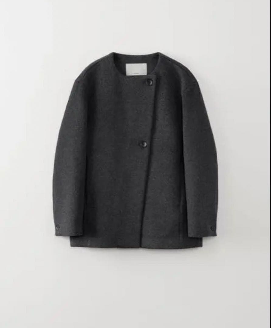 Aries Wool Coat チャコール　ノーカラージャケット　※新品未使用