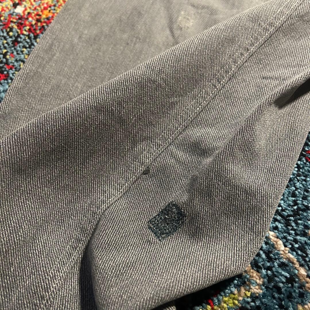 50s スイス軍　前期　アルミボタンデニムパンツ　ミリタリー　ワイドデニムパンツ