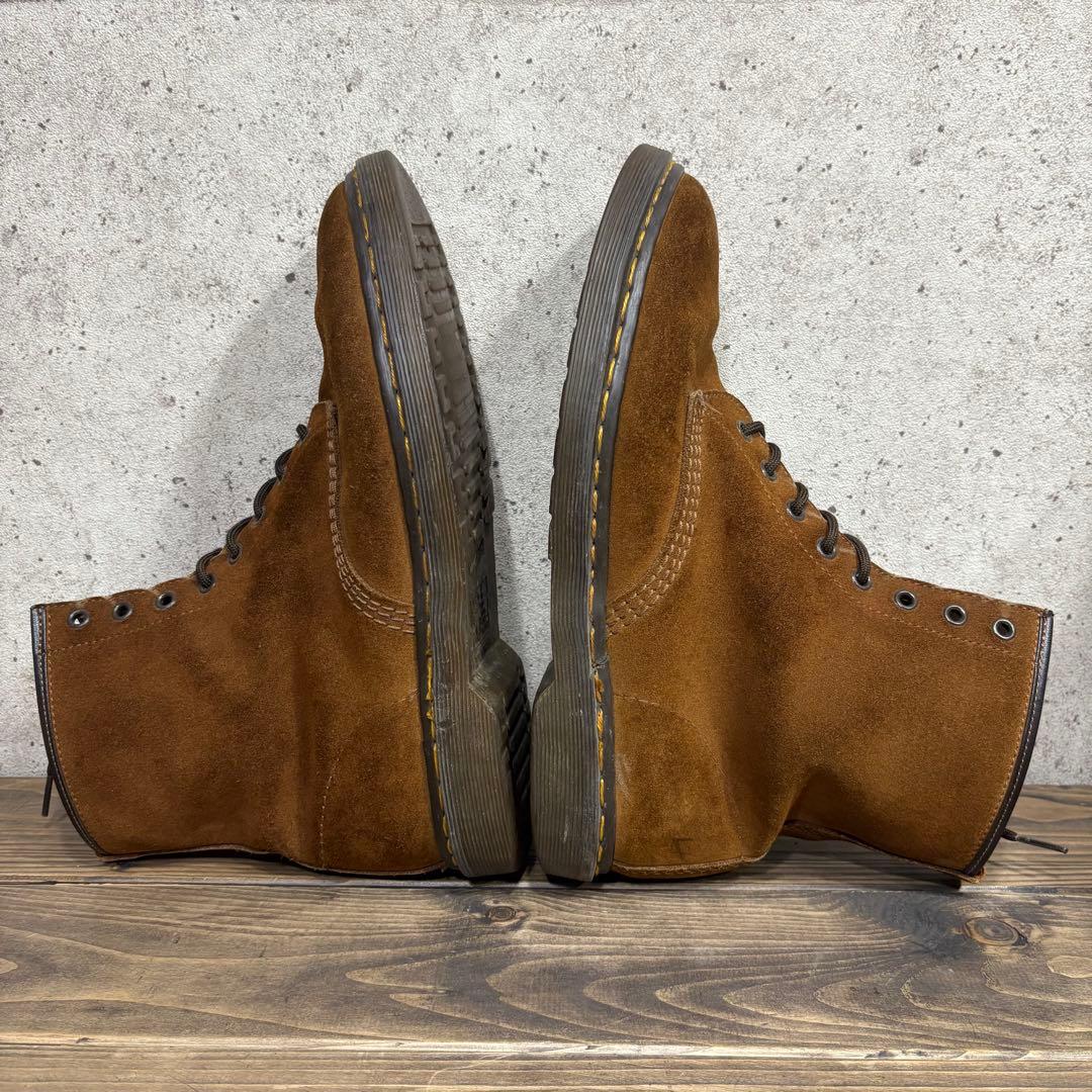 ドクターマーチン イングランド 8ホール ブーツ スウェード ブラウン UK11